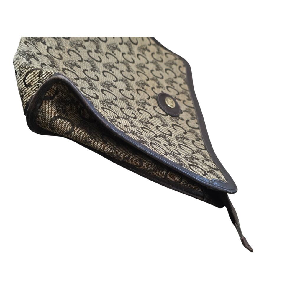 Vintage Celine Clutch Featuring the Iconic "C" Macadam Horse & Carriage - Picture 4 of 11